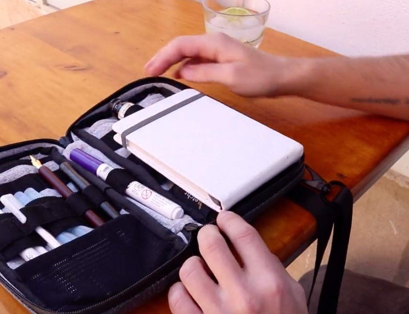 Etchr A6 Landscape Sketchbook - Hot Press Mixed Media 100% Cotton - Hardcover Drawing Book 6.9â€x9.8 with 52 Pages - Image 5